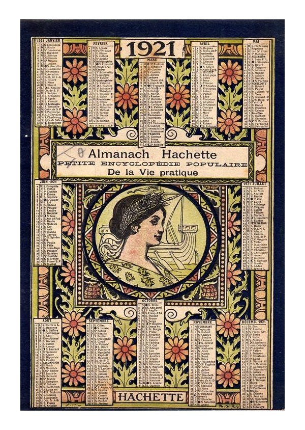 Almanach Ha chette 1921: Petite encyclopédie populaire de la vie pratique. Editions Hachette