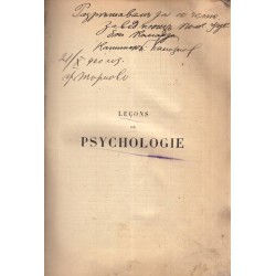Leçons de psychologie 1899 г