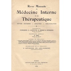 Revue Mensuelle de Médecine Interne et de thérapeutique 1909 г