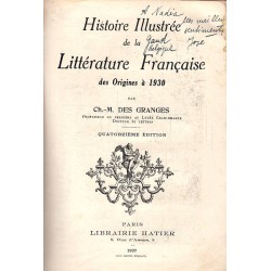 Histoire illustree de la litterature francaise des origines a 1930