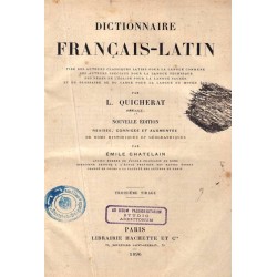 Dictionnaire Francais-Latin 1896 г