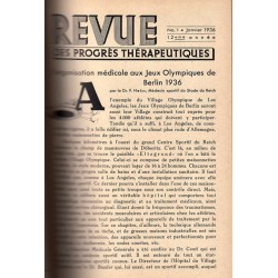 Revue des progrès thérapeutiques, година 1935 (№ 1-12), 1936 (№ 1-12), 1937 (№ 1-12)