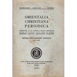 Orientalia Christiana Periodica 1967 г