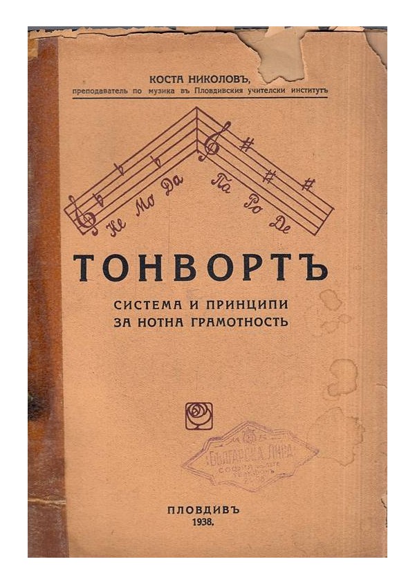 Тонворт. Система и принципи за нотна грамотност 1938 г