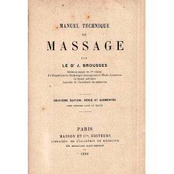 Manuel technique de massage 1896 г (с илюстрации)