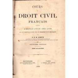 Cours De Droit Civil Francais. L'Explication Des Lois, tome II, tome IV