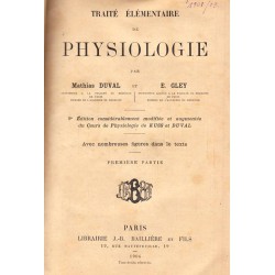Traite Elementaire De Physiologie, premiere partie