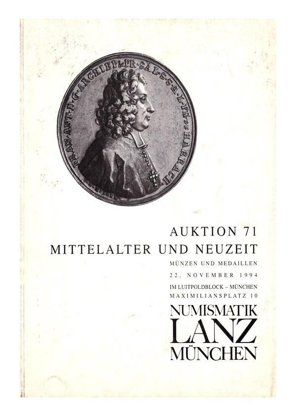 Munzen und medaillen. Auktion 71