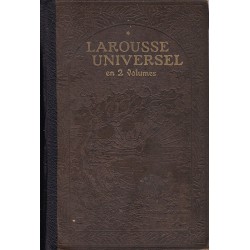 Larousse Universel en 2 volumes A-Z с гравюри и карти