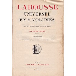 Larousse Universel en 2 volumes A-Z с гравюри и карти