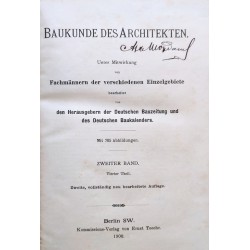 Baukunde des Architekten (Deutsches Bauhandbuch) I.1, I.2, II.3, II.4, II.5, II.6 /с подписа на ахр.Манол Йорданов/